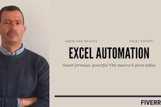 create excel vba macros, formulas and pivot tables