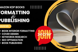 do book formatting, kdp book publishing, paper back, kindle ebook formatting