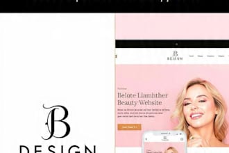 create beauty skincare website design