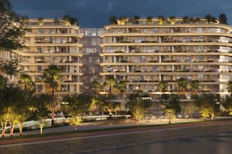 remodel 3d residential building,condo apartment,penthouse,uk property,cgi render