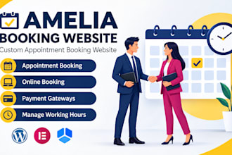 install licensed amelia booking plugin for your site or complete booking site