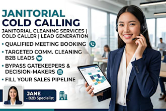 janitorial cold calling, cold calling, janitorial cleaning services, cold caller