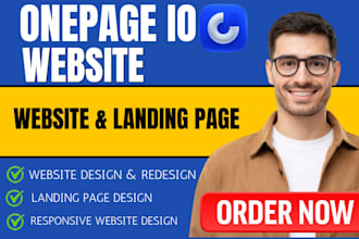 create onepage io website landing page onepage io german website