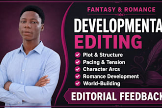 developmental edit your fantasy, romance, or romantasy novel