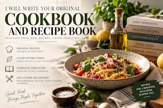 write your original cookbook and recipe book