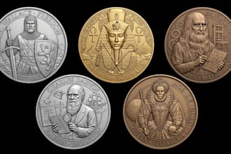 create custom 3d coin medal challenge coin medallion printable stl