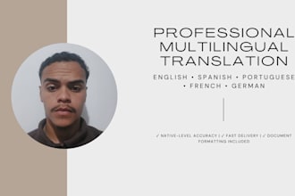 provide professional translation and proofreading in multiple languages