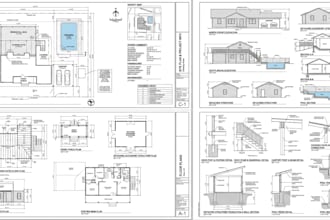 do city permit drawings, deck, patio, porch, pool, carport and accessory permit