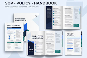 write policies and procedure, policy manual, employee handbook