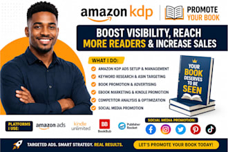 amazon KDP ads kindle book promotion and ebook marketing for author