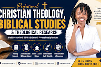provide christian theology, biblical studies and theological research