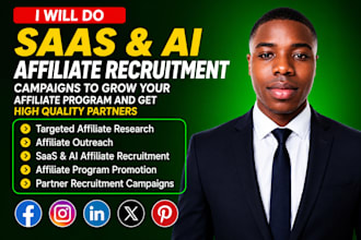 recruit targeted saas and ai affiliates for your affiliate program