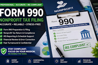 prepare form 990 nonprofit tax filing to ensure compliance and avoid irs penalty