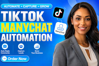 connect tiktok with manychat automation for your business