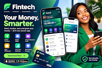 design and build fintech mobile app wallet and banking loan app