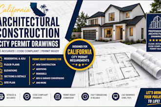 california architectural construction city permit drawings