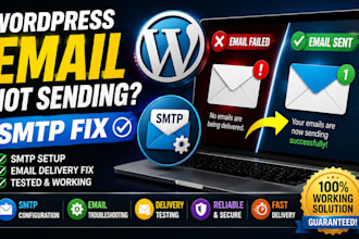 fix wordpress email not sending with SMTP setup
