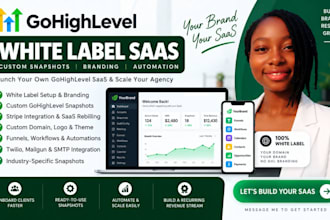 build custom ghl snapshots and setup white label ghl saas
