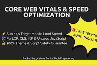 optimize shopify speed and fix core web vitals with free audit