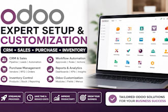 odoo crm sales purchase inventory customization and workflow setup