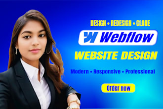 design, redesign, or clone a professional webflow website