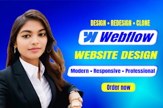 design, redesign, or clone a professional webflow website