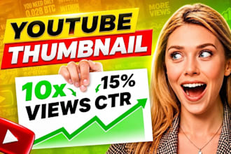 design highly strategic youtube thumbnail in 24 hrs only