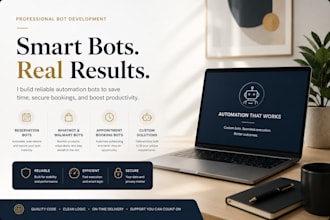 build reservation bot, whatnot bot, walmart bot and appointment booking bot