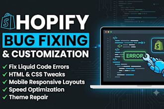 fix shopify bugs, trust badges, reviews app installation, customer testimonial