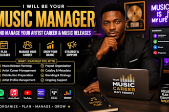 music manager music distribution and manage your artist career and music release