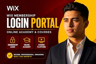 wix membership login portal,online academy website,online course login page