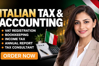 handle italian tax vat registration bookkeeping income tax and annual report
