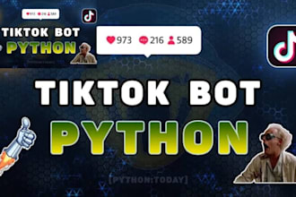 create automated tiktok shop live streaming bot, instagram api bot, youtube bot