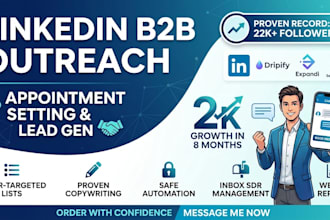 do b2b linkedin outreach and appointment setting to get warm leads