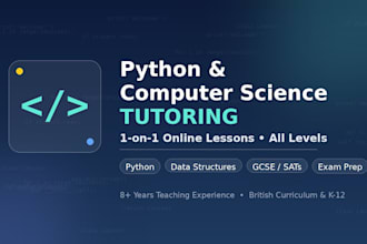 tutor you in computer science, python, and programming