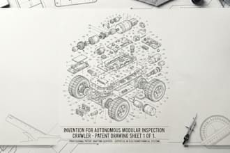 create patent drawing, uspto patent figures and technical illustrations