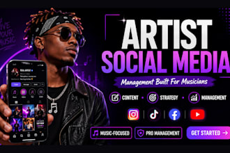 be your music artist social media manager, social media management