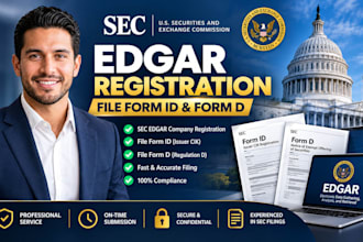 do sec edgar cik registration, file form id, and form d filing