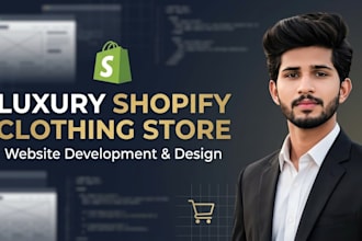 build a luxury shopify clothing dropshipping store website