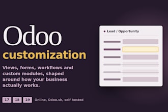 customize your odoo erp with custom modules views and workflows