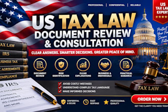 provide expert tax law research irs dispute and tax legal assistance