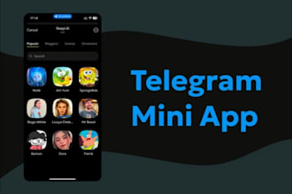 develop telegram mini app, telegram bot, and discord bot for your community
