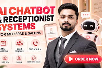 build an ai receptionist and booking system for salons and spas