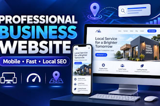 build a professional small business website with local SEO