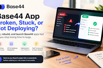 base44 rescue your stuck or broken web app