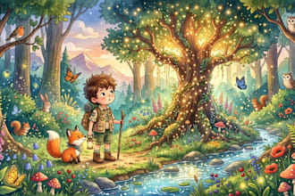 draw whimsical watercolor illustrations for children books