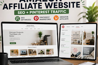 build autopilot amazon affiliate website with pinterest marketing and SEO
