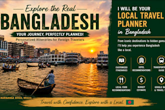 create a personalized bangladesh travel itinerary