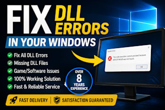 fix your windows 7, 10 dll problems