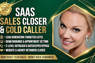 be saas sales closer cold calling appointment setter website agency